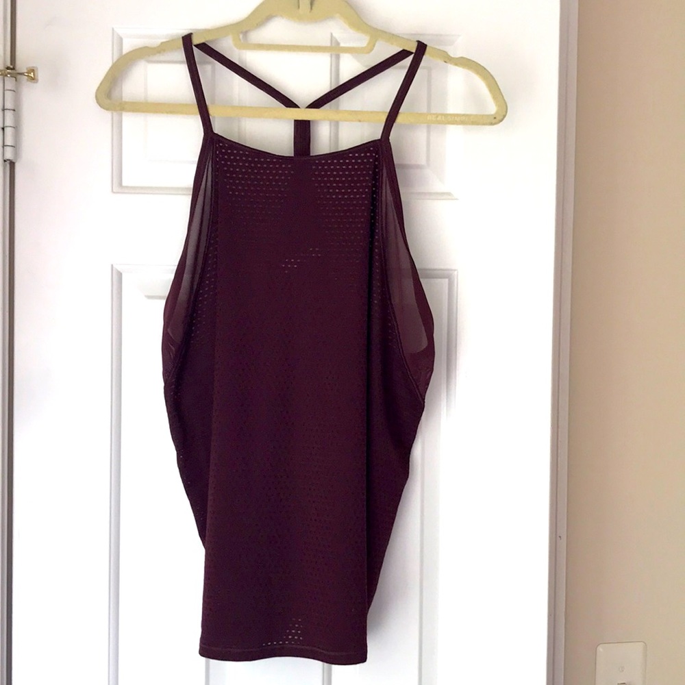 Athleta Size L Chi Dot Mesh Tank